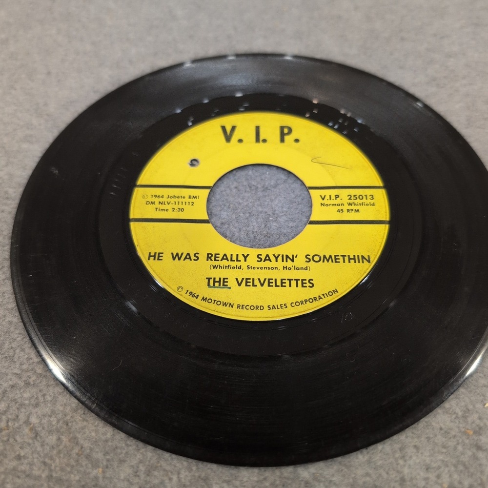 The Velvelettes He Was Really Sayin Somethin 45 RPM VIP 25013 Motown 1964 Soul - Picture 3 of 4